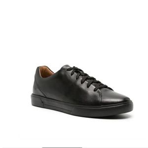 Clarks Men’s Un Costa black leather sneakers M 9.5